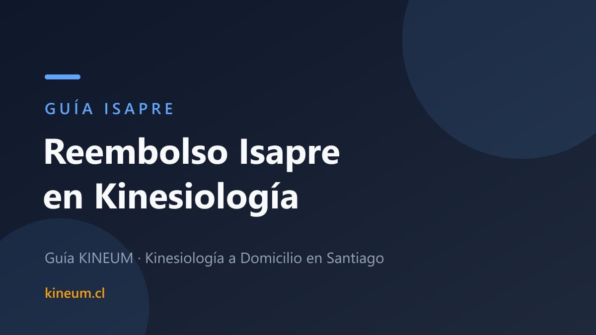 Reembolso Isapre en Kinesiología: Guía Completa 2026